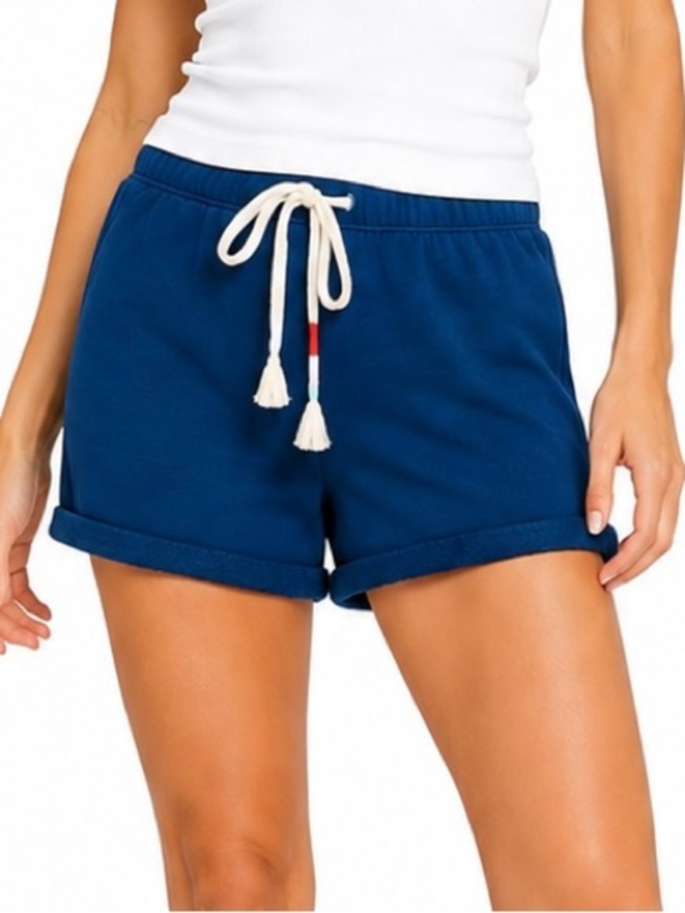 Wildfox Gibraltar Sea French Terry Drawstring Cuffed Lounge Beach Shorts